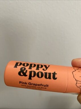 Poppy & Pout Pink Grapefruit Lip Balm - Pink